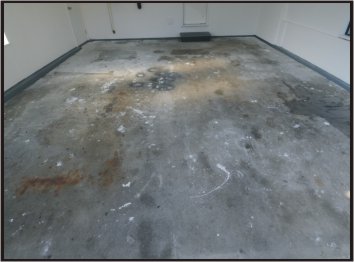 Garage Floor Before the Pro Garage Floor Covering.